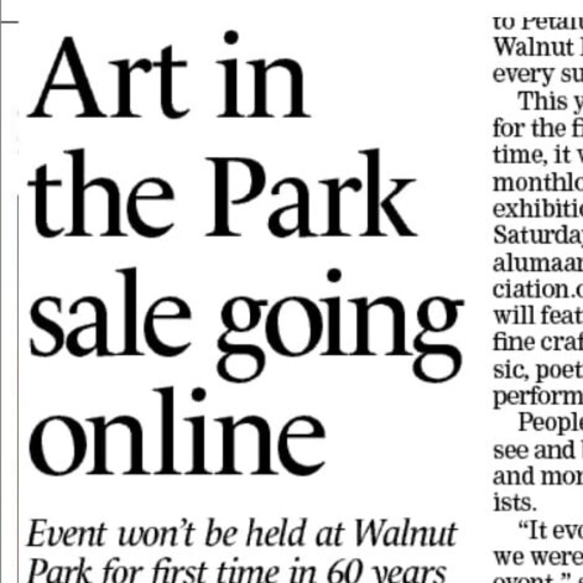 Interview about Photography for Petaluma Art in the Park